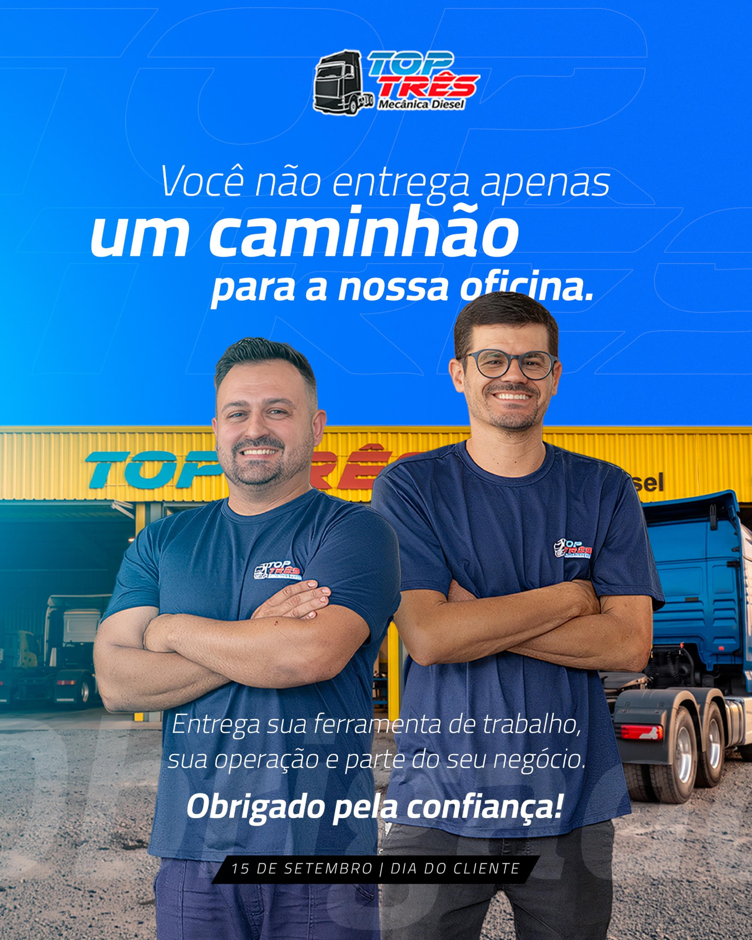 Criativo digital desenvolvido para TOP3
