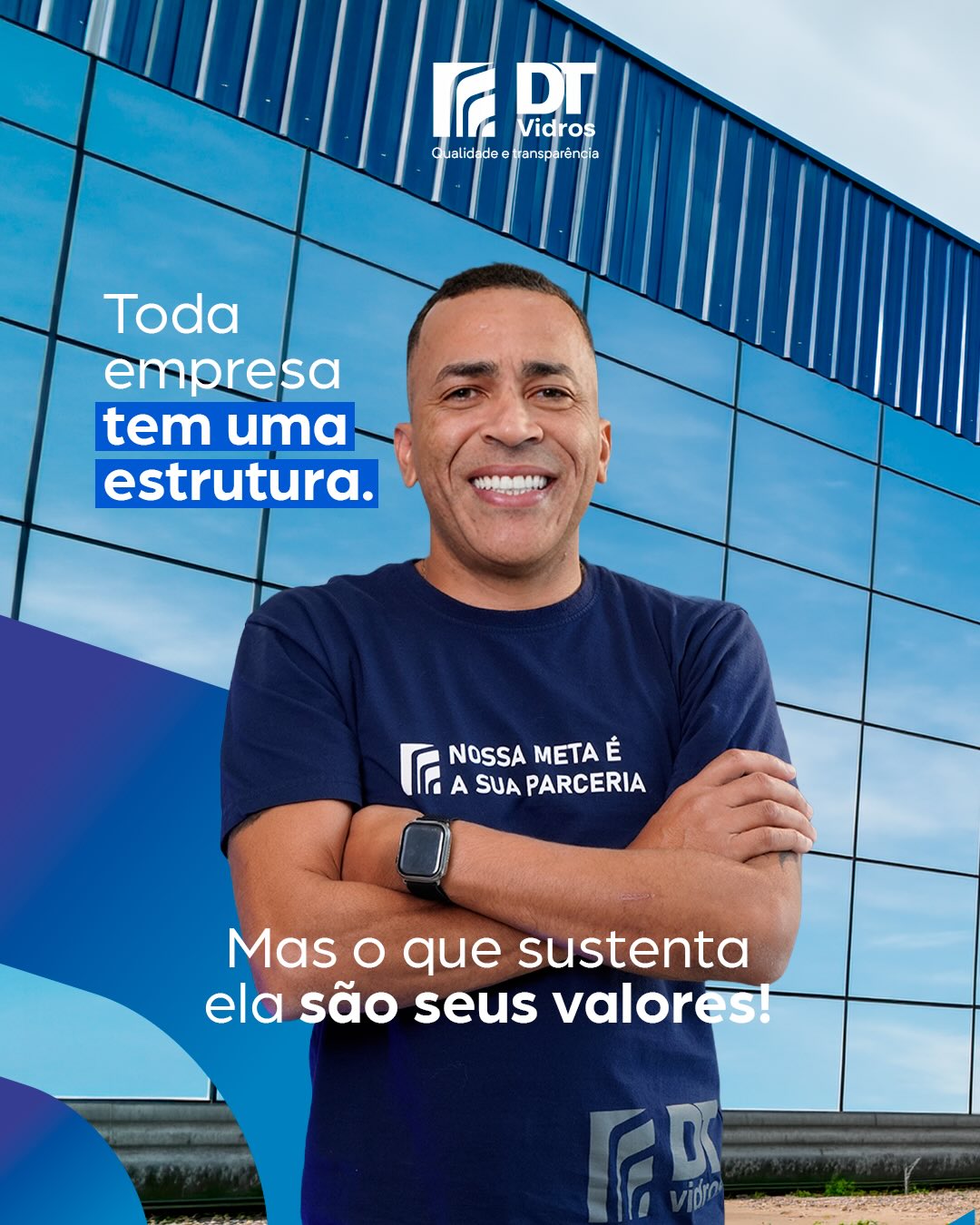 Criativo digital desenvolvido para DT VIDROS