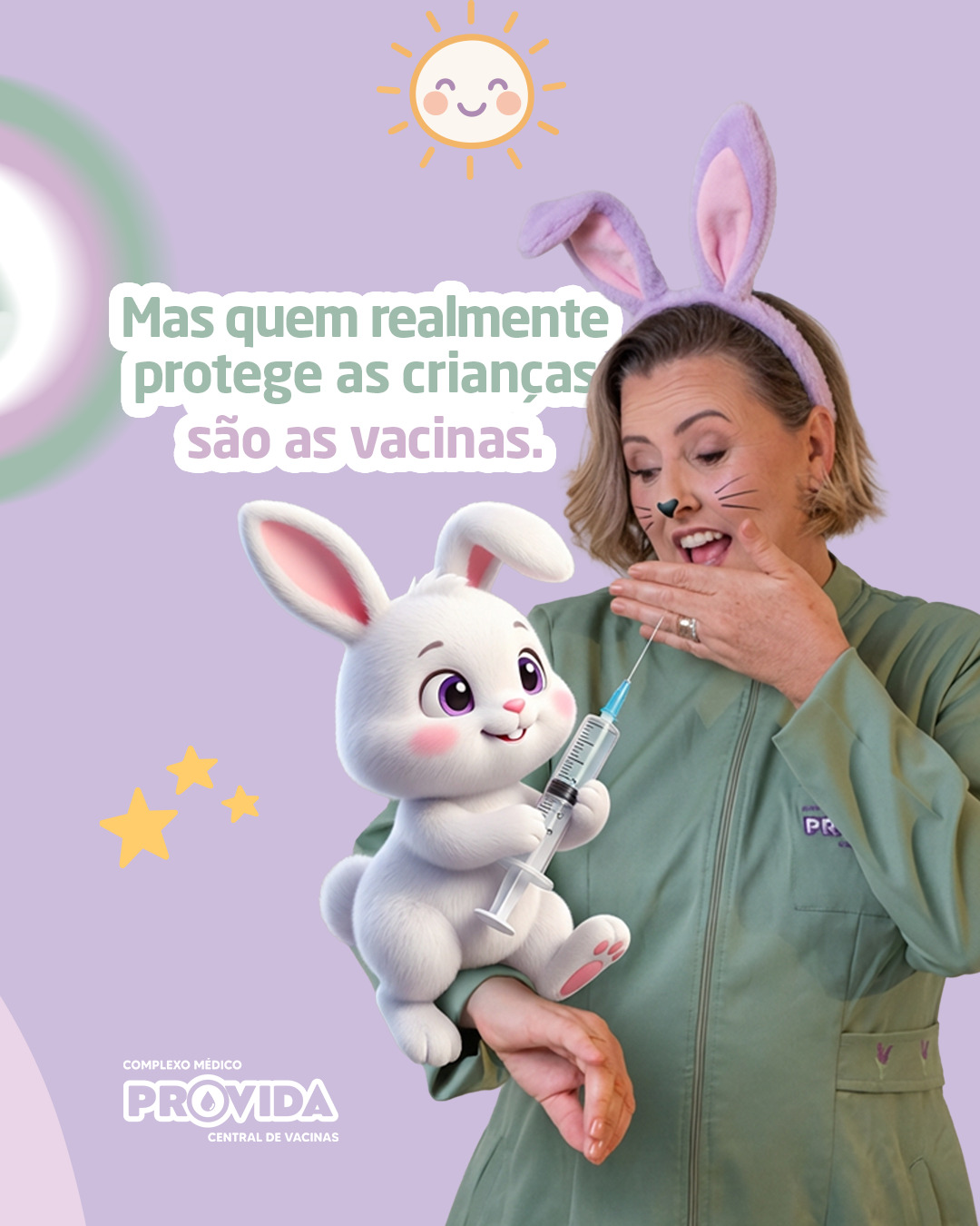 Criativo digital desenvolvido para VACINAS