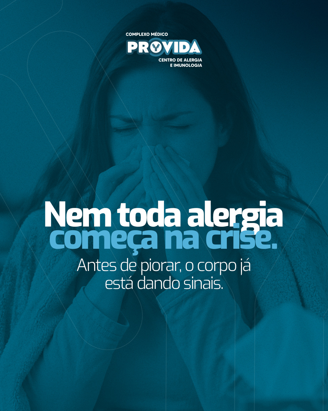 Criativo digital desenvolvido para ALERGIAS