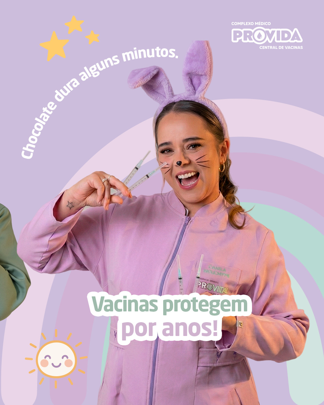 Criativo digital desenvolvido para VACINAS