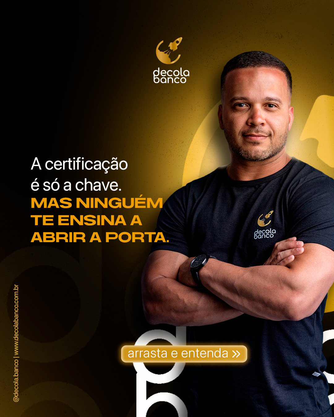 Criativo digital desenvolvido para DECOLA